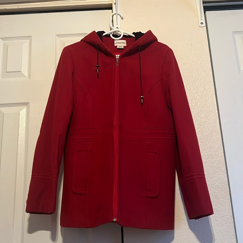 St Johns Bay Red Coat with zipper